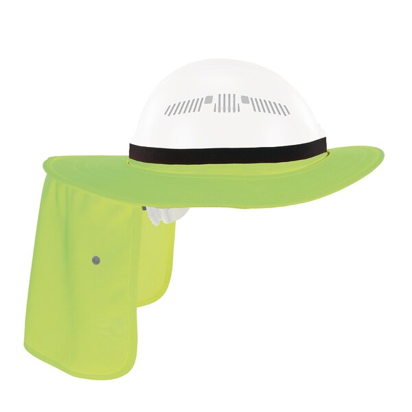 Ergodyne Lime Universal Hard Hat Brim - Neck Shade 6661 - main